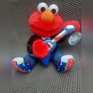 Vintage Sesame Street Rock & Roll Elmo 1998 Tyco Toys Tested & Working